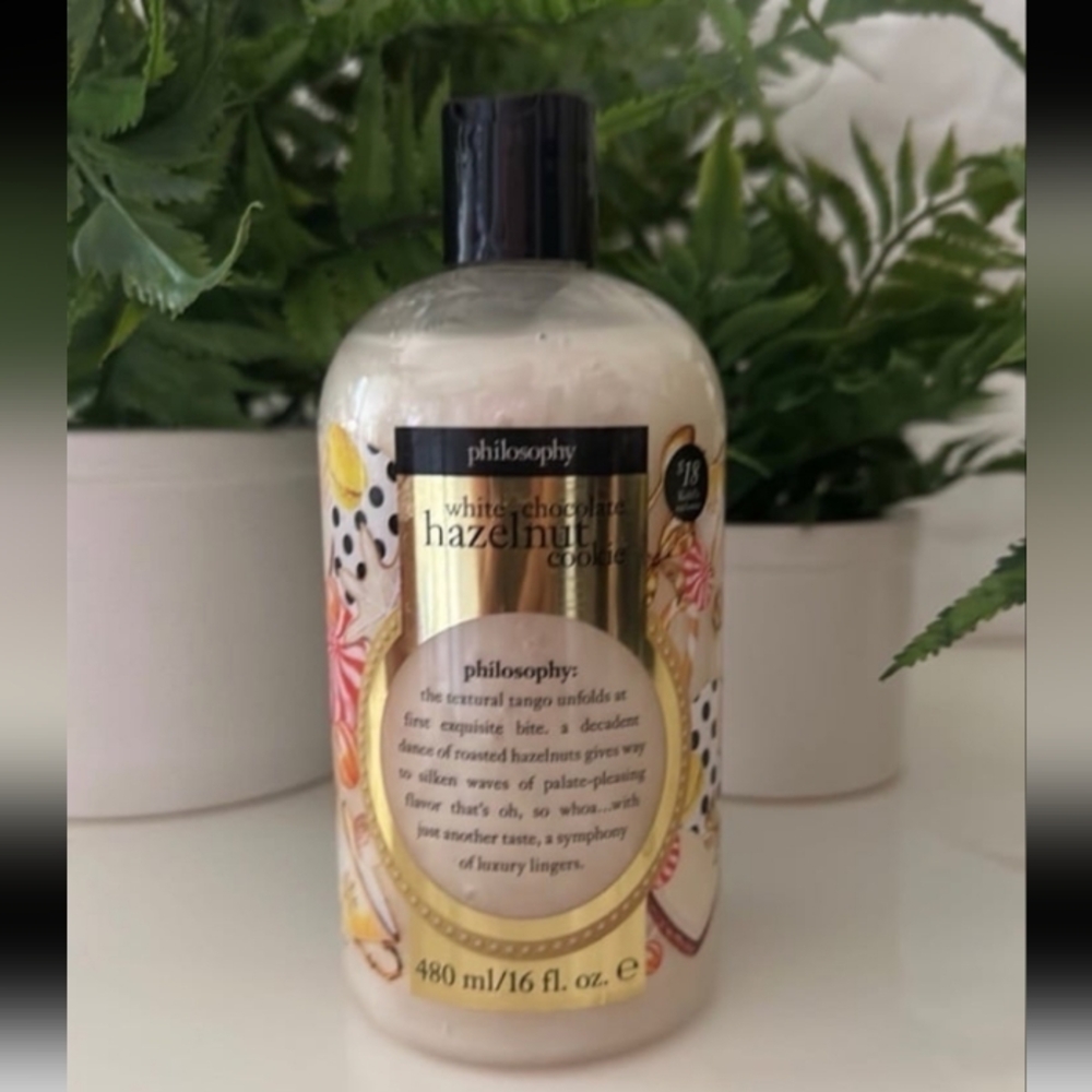 New White Chocolate Hazelnut philosophy shampoo, shower gel & bubble bath 16 oz